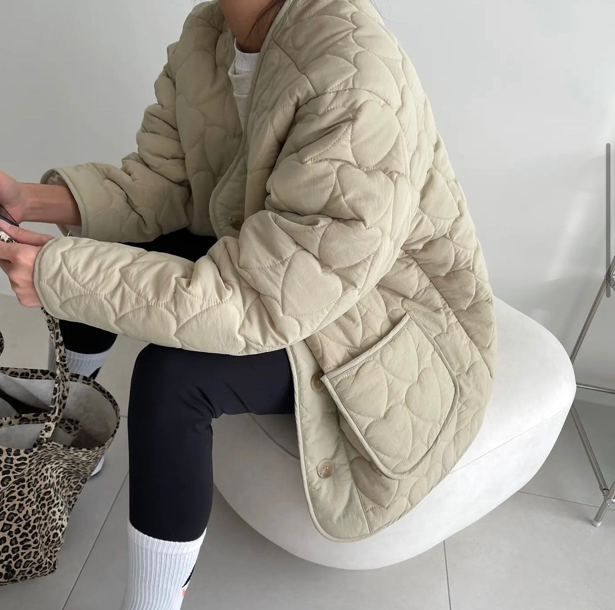 Heart Quilted Jacket