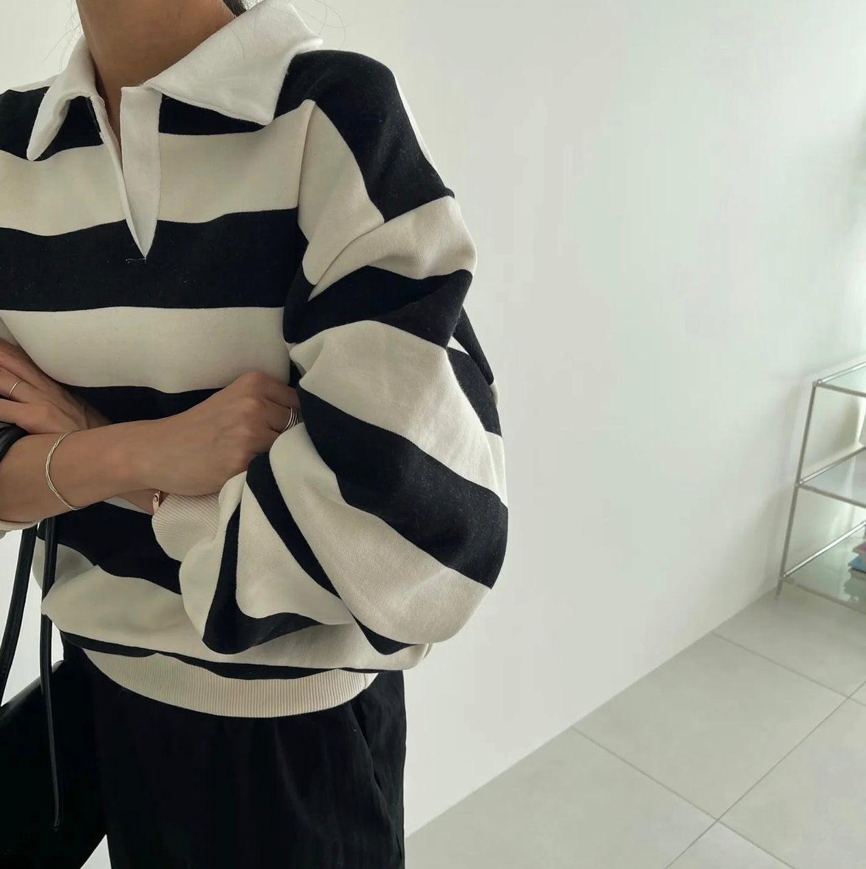 Striped Long Sleeve Top